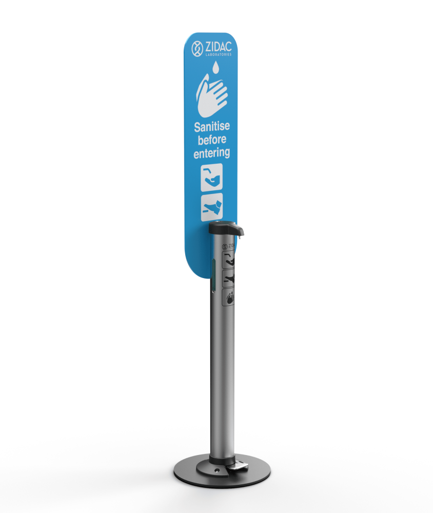 foot-operated-hand-sanitiser-dispenser-500ml hands free hand sanitiser dispenser | Zidac